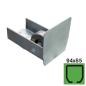 Preview: Endrad für Laufschiene Zn, profile 94x85mm