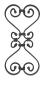 Preview: Zierornament 410x200, 12x6, d12x12mm