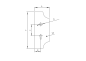 Preview: Schlossplatte – links 285x112, t2,5 d20mm, 90mm