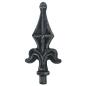 Preview: Geschmiedete Zierspitze h130, b59, n11,5mm