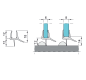 Preview: Dichtungsleiste unten - für Glastür