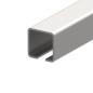 Preview: Eisenlaufschiene Zn, 78x78x4mm, L3m