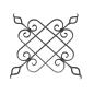 Preview: Zierornament 610x650, 16x8mm