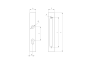 Preview: Schloßkasten für Schloß B1/30-22x90, JP40x40, INOX