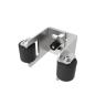 Preview: Auflageschuh für Tor Zn, 55-90mm Zn,black rubber