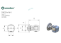 Preview: Torband regulierbar mit mutter M16, AISI 304
