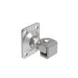 Preview: EdelstahlTorband regulierbar mit platte M12, 55x75