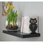 Preview: Buchstütze Bücherhalter Design Ständer Bücherregal EULE Bookends für Zuhause Stütze Büro Geschenk SCHWARZ / OWL