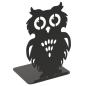 Preview: Buchstütze Bücherhalter Design Ständer Bücherregal EULE Bookends für Zuhause Stütze Büro Geschenk SCHWARZ / OWL