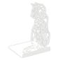 Preview: Buchstütze Bücherhalter Design Ständer Bücherregal CAT Bookends für Zuhause Stütze Katze Büro Geschenk WEIß / KATZE 2