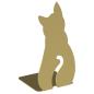 Preview: Buchstütze Bücherhalter Design Ständer Bücherregal CAT Bookends für Zuhause Stütze Büro Geschenk GOLD / KATZE