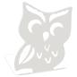 Preview: Buchstütze Bücherhalter Design Ständer Bücherregal EULE Bookends für Zuhause Stütze Büro Geschenk WEIß / OWL 3
