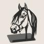 Preview: Buchstütze Bücherhalter Design Ständer Bücherregal Bookends Horse für Zuhause Stütze Büro Geschenk SCHWARZ / PFERD 2