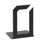 Preview: Buchstütze Bücherhalter Design Ständer Bücherregal Bookends Buch eckig für Zuhause Stütze Büro Geschenk SCHWARZ / QUAD
