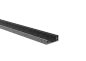 Preview: Aluminium Zaunadapter Füllung 20-14mm Zaunschiene Profil Anthrazit Abdeckschiene