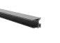 Preview: Aluminium Zaunadapter Füllung 20-14mm Zaunschiene Profil Anthrazit Abdeckschiene