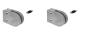 Preview: Glashalter Zinkdruckguss 63x45 Roh Rund Eckig Glasklemme Glass Clamp flach Zink