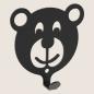 Preview: Kleiderhaken Kleiderbügel Kinder Haken Schwarz Tiere aus Metall, für Eingang, Flur, Schlafzimmer, Kinderzimmer Kindergarten / TEDDYBÄR