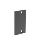 Preview: Aluminiumabdeckung des Adapters für Jalousien 66x40 R7016