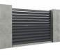 Preview: Aluminium Sichtschutzzaun Jalousienzaun Gartenzaun Zaun Lamellenzaun Anthrazit Set mit Lamellen 20 x 120 /1700 x 2000 mm