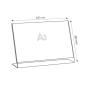 Preview: Großhandel 25 Stück L Ständer Querformat A3 Aufsteller Prospektständer Acryl-Glas