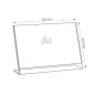 Preview: Großhandel 85 Stück L Ständer Querformat A4 Aufsteller Prospektständer Acryl-Glas