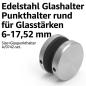 Preview: Glashalter Punkthalter Edelstahl rund | Sellon24