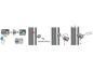 Preview: Edelstahl Querstabhalter 12mm V2A geschliffen K320 Traversenhalter 42.4mm