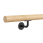 Preview: Holzhandlauf Handlauf Wandhandlauf Treppengeländer Holz eckig 40x40 Treppe