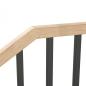 Preview: Treppengeländer Holzgeländer Stahl Schwarz Eiche Vertikal Holz Anthrazit RAL Neu