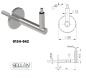 Preview: Handlaufhalter Edelstahl V2A Wandhalter Kugelring 42.4mm geschliffen