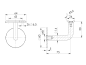 Preview: Edelstahl Handlaufstütze Handlaufhalter für Rohr Ø 42,4 mm Edelstahl V2A geschliffen