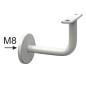 Preview: Handlaufhalter 90x60mm, M8, D50mm, white