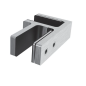 Preview: Edelstahl Glashalter Verbinder Gerade Winkel Ecke verstellbar 16,76-21 V4A V2A