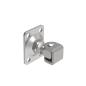 Preview: EdelstahlTorband regulierbar mit platte M12, 55x75