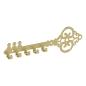 Preview: Schlüsselanhänger GOLD aus Metall Tür LOFT Modern Schlüssel Bügel / OLD KEY