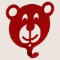 Preview: Kleiderhaken Kleiderbügel Kinder Haken ROT Tiere aus Metall, für Eingang, Flur, Schlafzimmer, Kinderzimmer Kindergarten / TEDDYBÄR
