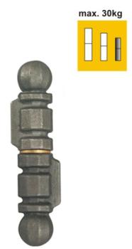 Preview: Halseisenband verziert D21mm, L110mm