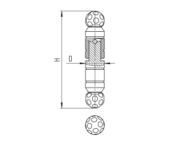 Halseisenband verziert D 20mm L=100mm