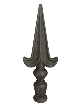 Preview: Geschmiedete Zierspitze h160, b58,5, n24mm