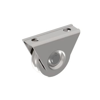 Preview: Schiebetorrolle mit Außenstützplatte und U-Rille D100