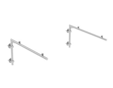 Preview: Vordachsystem ohne Glas AISI304, 825x405mm +5°