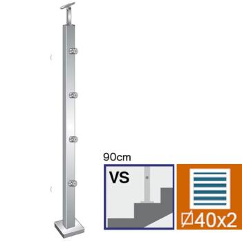 Pfosten, Oberverankerung - auf die Treppe