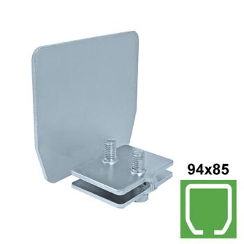 Preview: Endkappe für Laufschiene ohne Rad Zn, profile 94x8