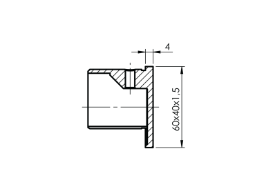 Abschlusskappe für Nutrohr