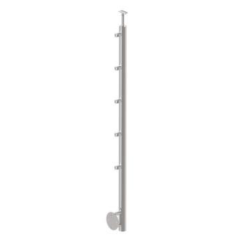 Pfosten, Seitenverankerung - auf Treppe AISI304, D