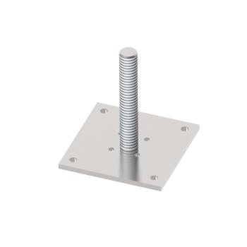 Preview: Bodenanker für Holzpfosten 95x95x5