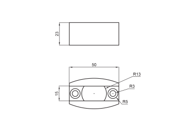 Bodenführung - für Glasschiebetür AISI304, glass t