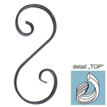 Preview: Zierelement h280, b110, 12x6mm