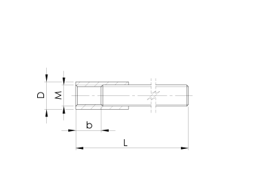 Edelstahlanker M8, L=140mm